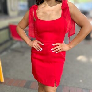 NEW Adelyn Rae Gia Ribbon Strap Midi Dress - Black